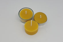 Lade das Bild in den Galerie-Viewer, Teelichter aus 100% Bienenwachs mit Glas - Set-Angebot
