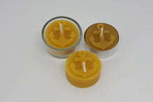 Lade das Bild in den Galerie-Viewer, Teelichter aus 100% Bienenwachs mit Glas - Set-Angebot