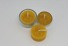 Lade das Bild in den Galerie-Viewer, Teelichter aus 100% Bienenwachs mit Glas - Set-Angebot

