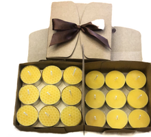 Lade das Bild in den Galerie-Viewer, 18er Geschenkbox - Teelichter aus Bienenwachs

