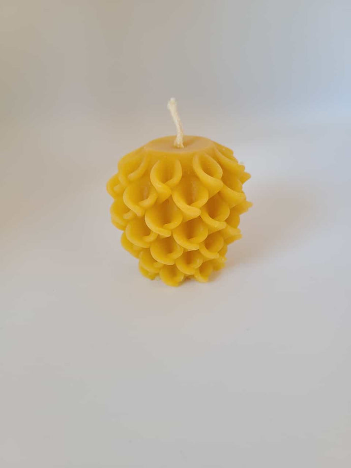 Bienenwachskerze Töpfchen Form, aus 100% Bienenwachs