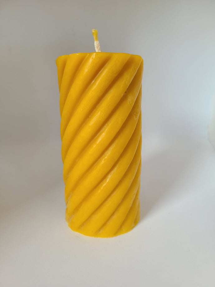 Bienenwachskerze Spirale 13,5cm, aus 100% Bienenwachs ca. 500g